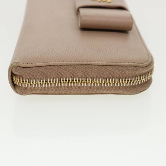 PRADA Long Wallet Safiano Leather Pink Auth 35586 - Picture 3 of 10